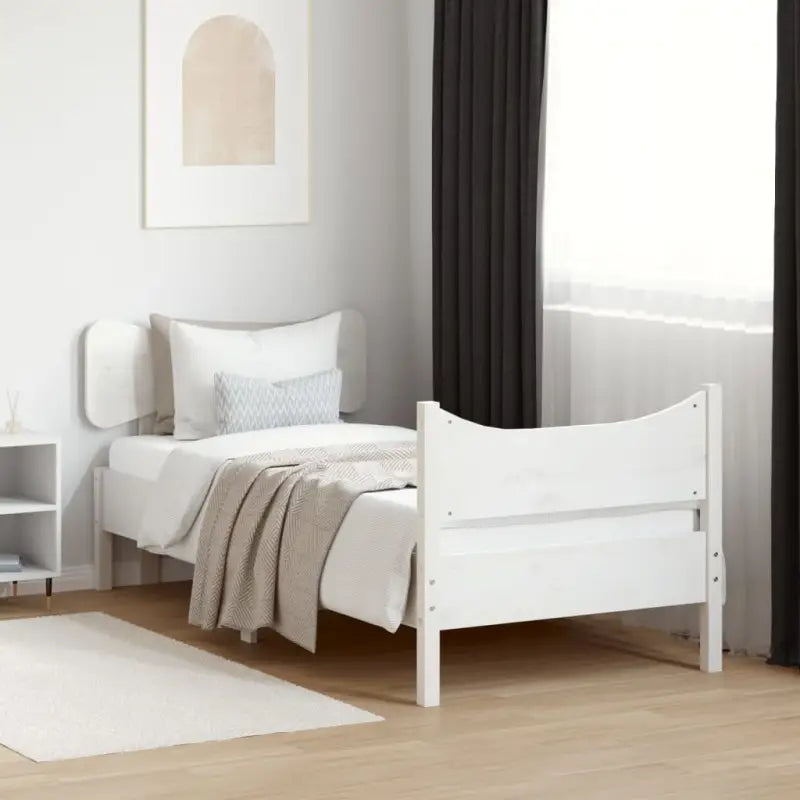 Bedframe van massief grenenhout voor een goede nachtrust - Wit / 100 x 200 cm - Bedden & bedframes