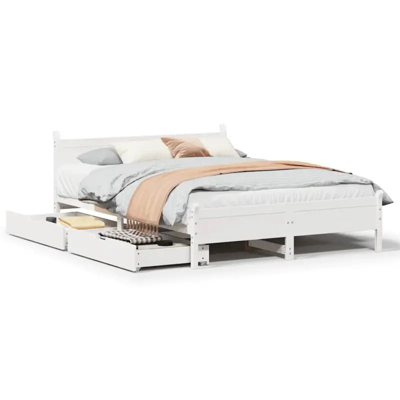 Bedframe van massief grenenhout voor een stabiele en duurzame slaapplaats - Bedden & bedframes