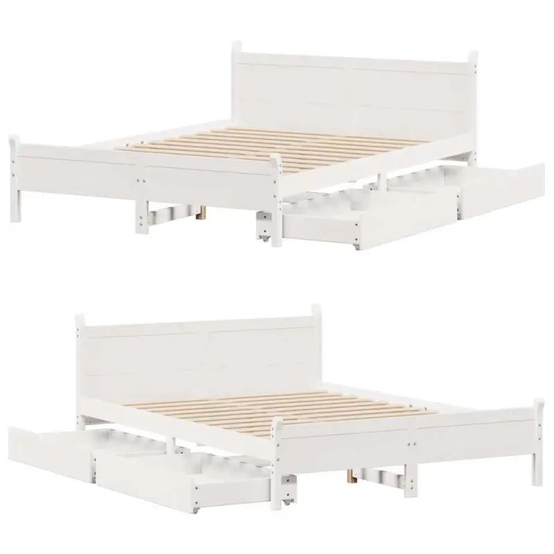 Bedframe van massief grenenhout voor een stabiele en duurzame slaapplaats - Bedden & bedframes