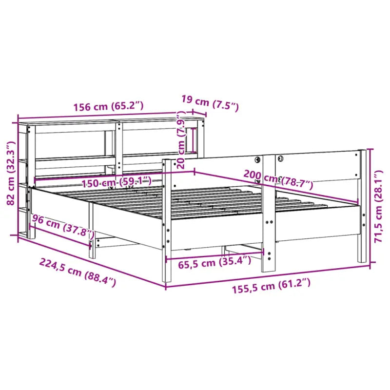 Bedframe van massief grenenhout voor een stabiele nachtrust - Bedden & bedframes