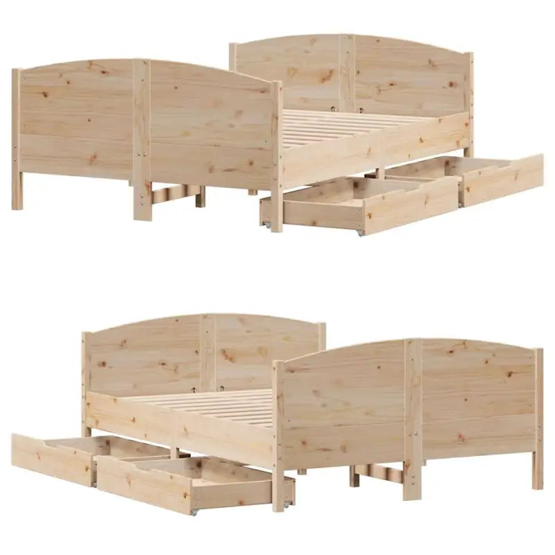 Bedframe van massief grenenhout voor een stabiele nachtrust - Bedden & bedframes