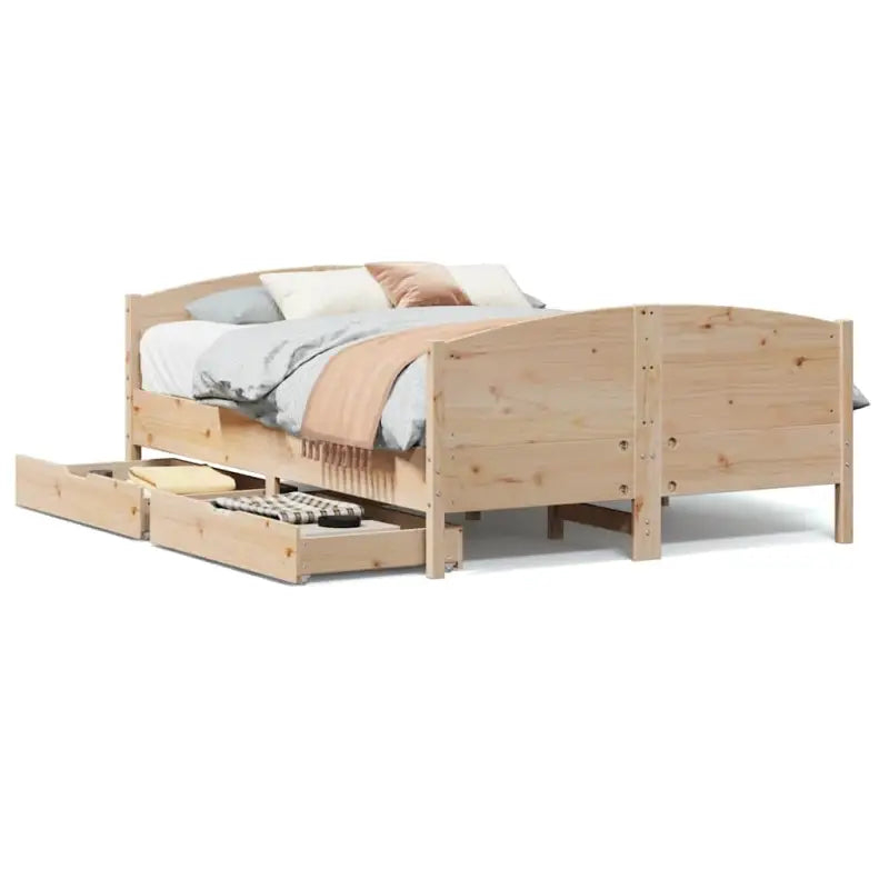 Bedframe van massief grenenhout voor een stabiele nachtrust - Bedden & bedframes