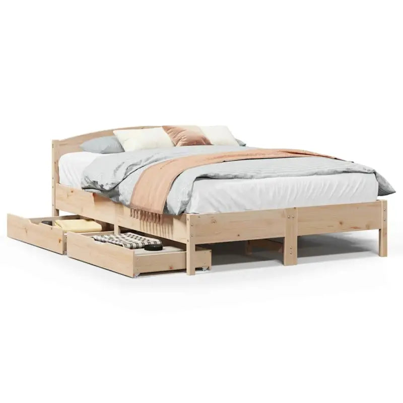 Bedframe van massief grenenhout voor een stabiele slaapkamer basis - Bedden & bedframes