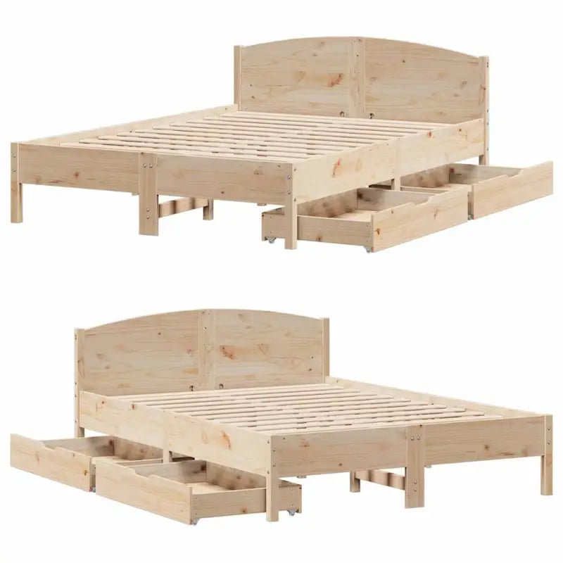 Bedframe van massief grenenhout voor een stabiele slaapkamer basis - Bedden & bedframes