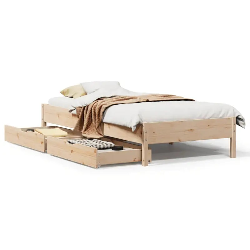 Bedframe van massief grenenhout voor stevige en duurzame slaaprust - Bedden & bedframes