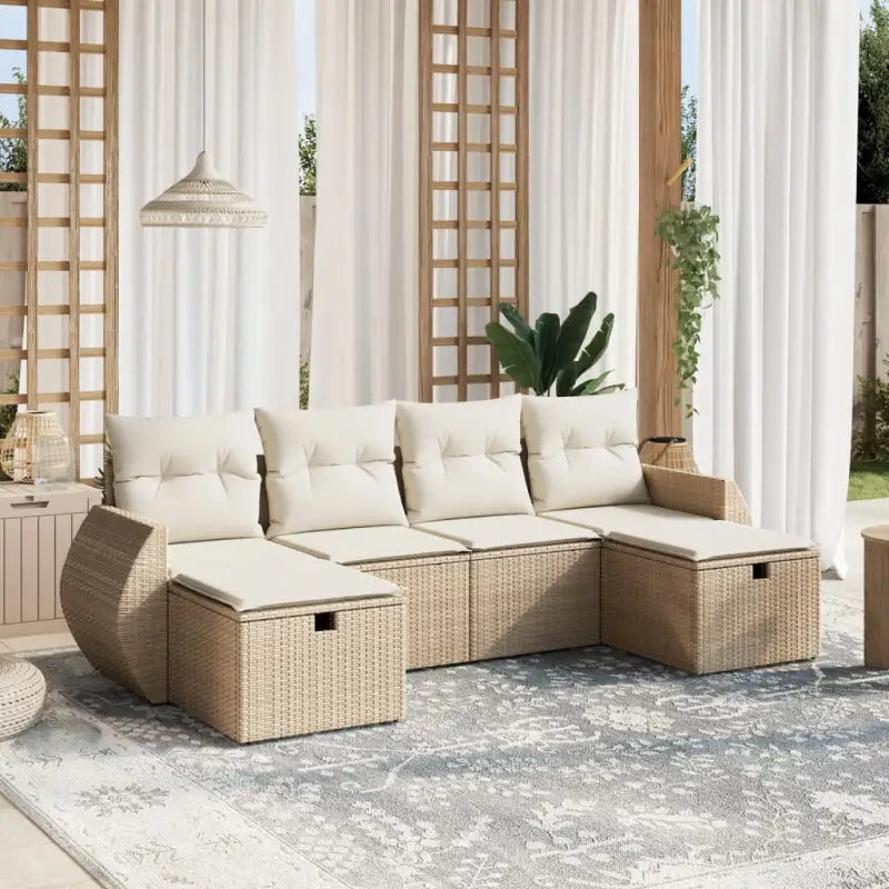 Beige Lounge Banken van Gepoedercoat Staal voor Buitenruimte - beige en crèmekleurig / zonder opbergruimte - Tuinsets