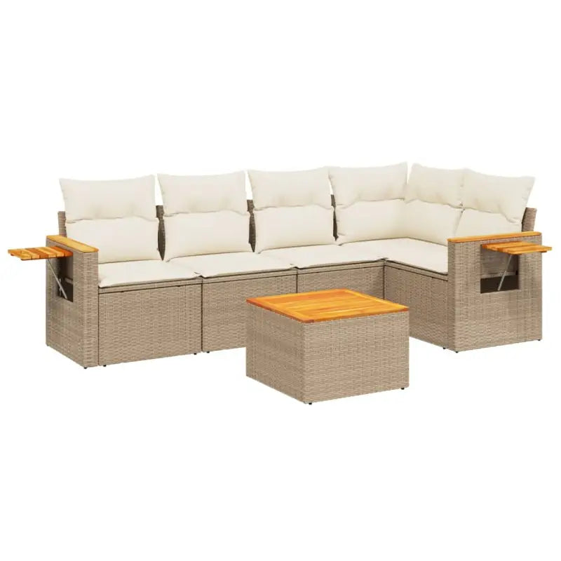 Beige loungeset met waterdichte tas en gepoedercoat staal voor buiten - Tuinsets