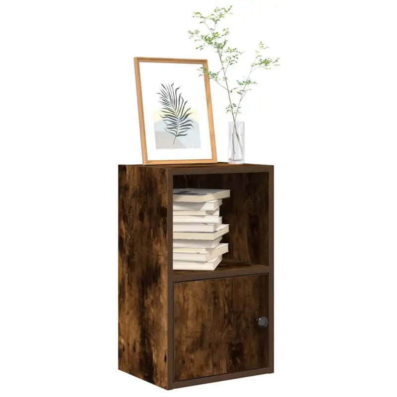 Beukenboekenkast van bewerkt hout voor stijl en functionaliteit - Gerookt eiken / 1 / 52 cm - Boekenkasten