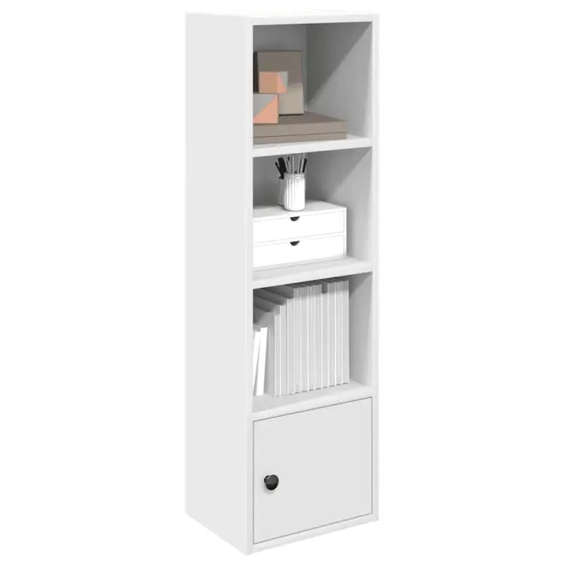 Beukenboekenkast van bewerkt hout voor stijl en functionaliteit - Wit / 1 / 102 cm - Boekenkasten