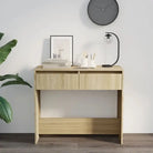 Bewerk hout bijzettafel voor in elk interieur met opbergmogelijkheden - Bijzettafels