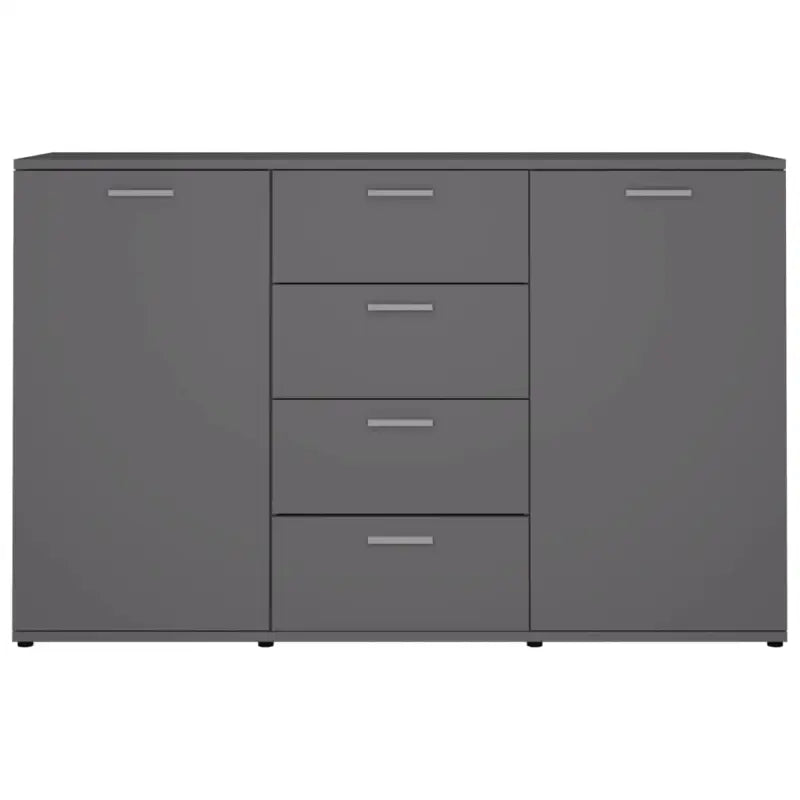 Bewerk hout dressoir met minimalistisch ontwerp en praktische opbergruimte - Grijs / 1 - Dressoirs & buffetkasten