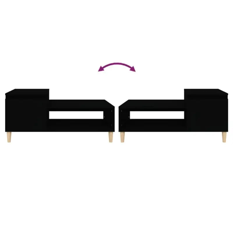 Bewerk hout salontafel met stabiele en vochtbestendige afwerking - Salontafels