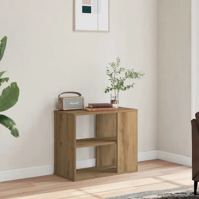 Bewerk hout zijkast voor woonkamer met praktische opbergruimte - artisanaal eikenkleurig / 1 - Dressoirs & buffetkasten