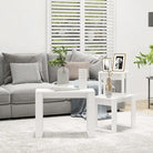 Bewerkt hout bijzettafels voor kleine ruimtes en moderne woonstijl - Bijzettafels