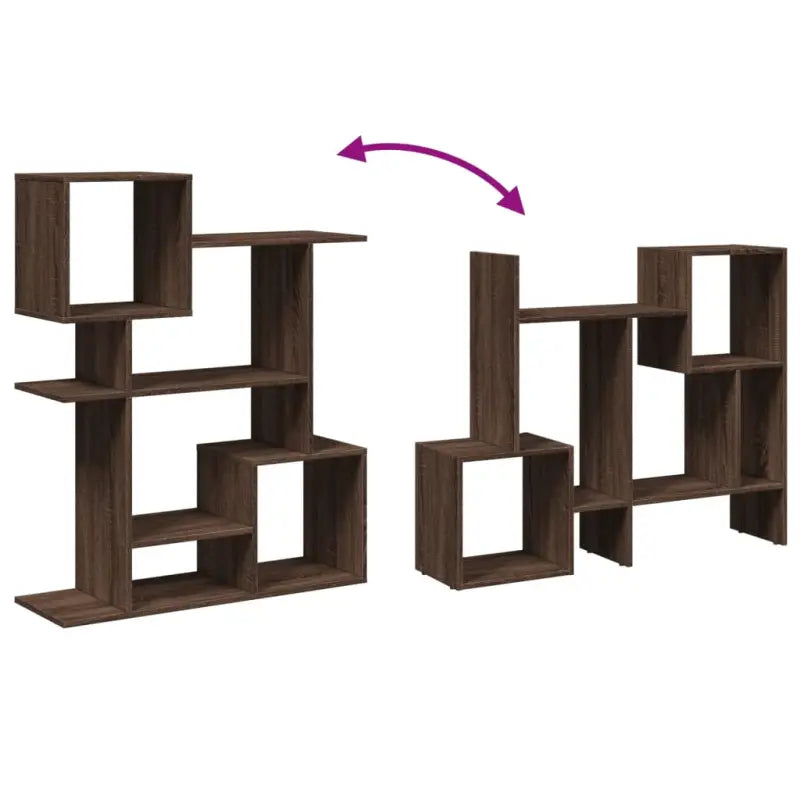 Bewerkt Hout Boekenkast Kamerscherm voor Stijlvolle Opbergruimte - Boekenkasten