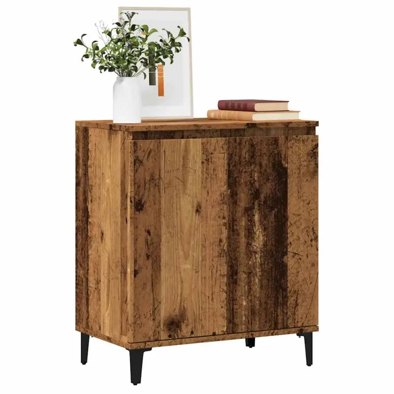 Bewerkt hout grijs Sonoma dressoir met minimalistische charme - Oud hout / 1 - Dressoirs & buffetkasten