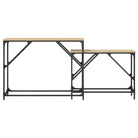 Bewerkte hout wandtafels met metalen frame voor elegante interieurdecoratie - Bijzettafels