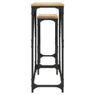 Bewerkte hout wandtafels met metalen frame voor elegante interieurdecoratie - Bijzettafels