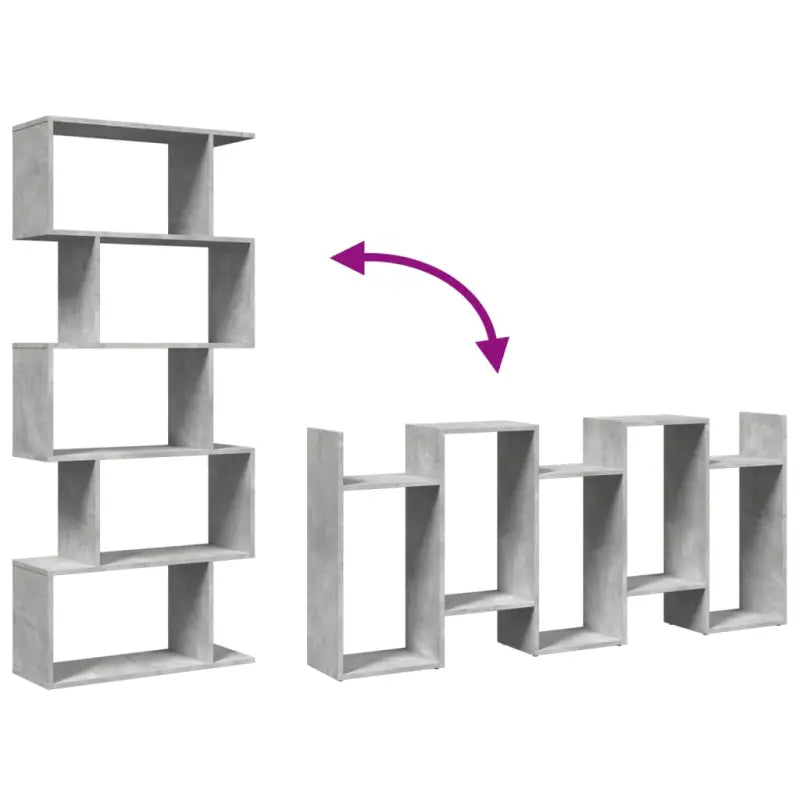 Bewerkte Houten Boekenkast Kamerscherm met Geometrisch Design - Boekenkasten