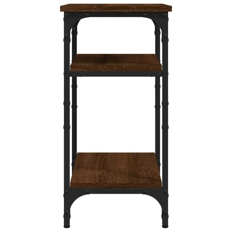 Bijzettafel met bewerkt hout en aanpasbare poten voor industriële stijl - Bijzettafels