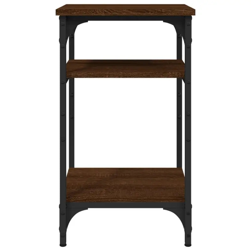 Bijzettafel met bewerkt hout en aanpasbare poten voor industriële stijl - Bijzettafels