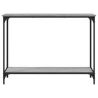 Bijzettafel met bewerkt hout en metalen frame met verstelbare poten - Bijzettafels