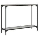 Bijzettafel met bewerkt hout en metalen frame met verstelbare poten - Bijzettafels