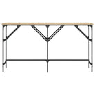 Bijzettafel met bewerkt hout en metalen frame voor elke ruimte - Bijzettafels