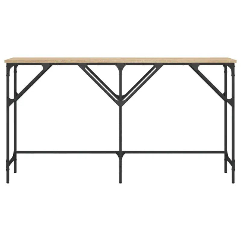 Bijzettafel met bewerkt hout en metalen frame voor elke ruimte - Bijzettafels