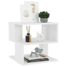 Bijzettafel met bewerkt hout en praktische schappen voor je woonkamer - Bijzettafels