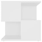 Bijzettafel met bewerkt hout en praktische schappen voor je woonkamer - Bijzettafels