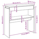 Bijzettafel van bewerkt hout gemakkelijk schoon voor woondecoratie - Bijzettafels