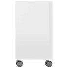 Bijzettafel van bewerkt hout in hoogglans wit voor elegante interieurs - Bijzettafels