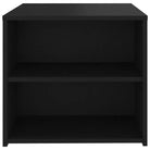 Bijzettafel van bewerkt hout met 3 schappen voor moderne charme - Bijzettafels