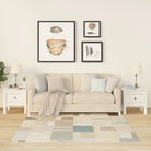 Bijzettafel van massief grenenhout voor praktische en stijlvolle opbergruimte - Wit / 40 x 40 x 39 cm / 2 - Bijzettafels