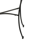 Bijzettafel van massief mangohout met elegant halfrond ontwerp - Bijzettafels