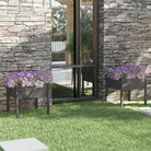 Bloempot van massief grenenhout voor buiten plantenbakken en tuinaccessoires - Grijs / 2 - Bloempotten & plantenbakken