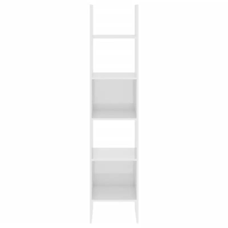 Boekenkast van bewerkt hout in hoogglans wit voor een moderne look - Hoogglans wit / 1 - Boekenkasten