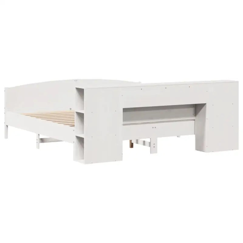 Boekenkastbed in massief grenenhout met optimale totale afmetingen - Bedden & bedframes