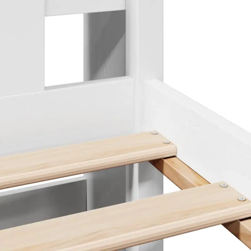 Boekenkastbed met massief grenenhout en optimale totale afmetingen - Bedden & bedframes