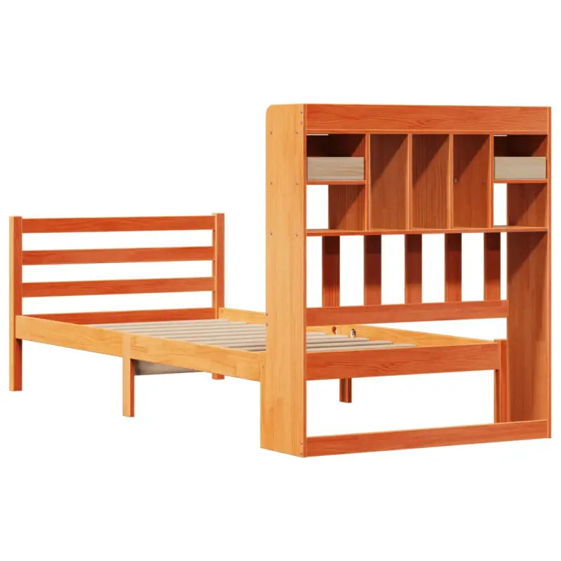 Boekenkastbed van massief grenenhout met comfortabele totale afmetingen - Bedden & bedframes