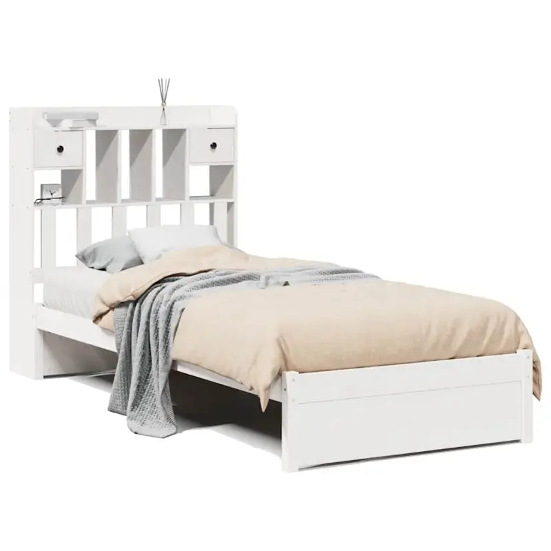 Boekenkastbed van massief grenenhout met comfortabele totale afmetingen - Bedden & bedframes
