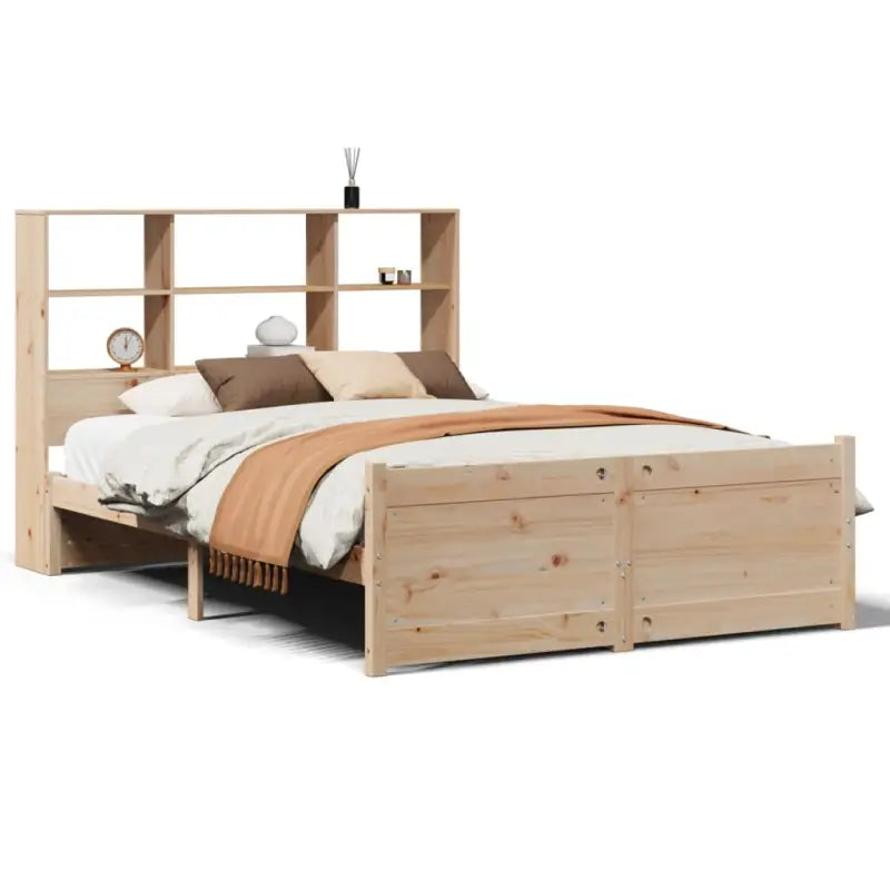 Boekenkastbed van massief grenenhout met duurzame totale afmetingen - Bedden & bedframes