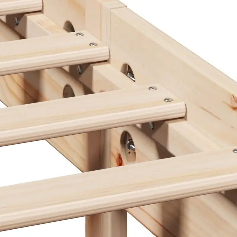 Boekenkastbed van massief grenenhout met ideale totale afmetingen - Bedden & bedframes