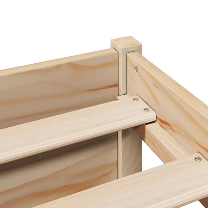 Boekenkastbed van massief grenenhout met ideale totale afmetingen - Bedden & bedframes