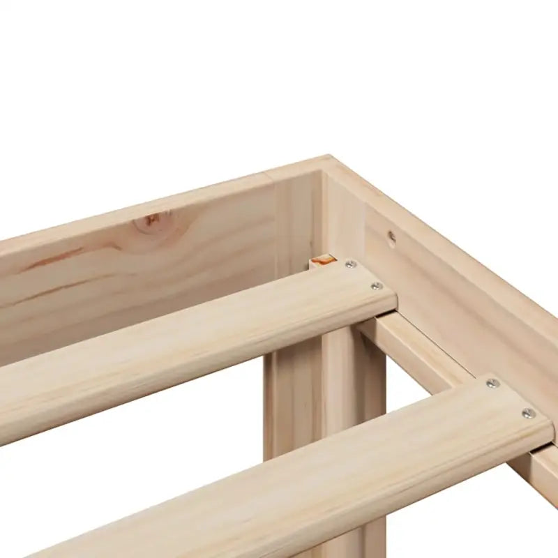 Boekenkastbed van massief grenenhout met optimale totale afmetingen - Bedden & bedframes