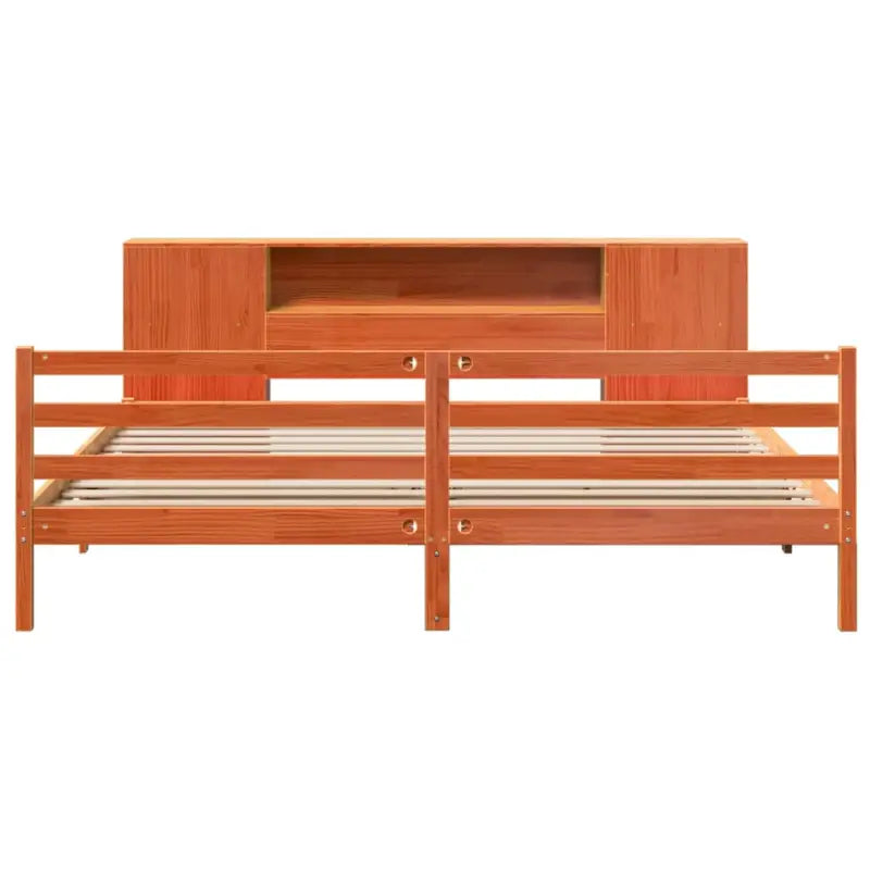 Boekenkastbed van massief grenenhout met optimale totale afmetingen - Bedden & bedframes