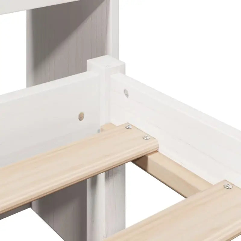 Boekenkastbed van massief grenenhout met optimale totale afmetingen - Bedden & bedframes