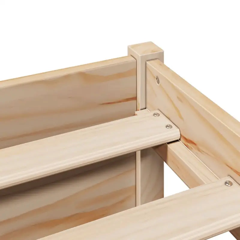 Boekenkastbed van massief grenenhout met optimale totale afmetingen - Bedden & bedframes