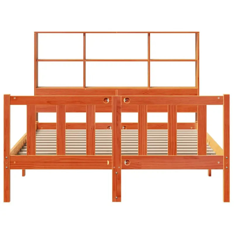 Boekenkastbed van massief grenenhout met optimale totale afmetingen - Bedden & bedframes